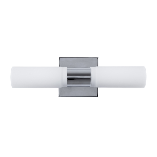 GloboStar® ANAIS 60410 Μοντέρνο Φωτιστικό Τοίχου - Απλίκα Καθρέπτη Μπάνιου - Πίνακα 2 x G9 270° AC 220-240V IP44 Μ34 x Π12 x Υ11cm - Χρώμιο Νίκελ - 5 Χρόνια Εγγύηση