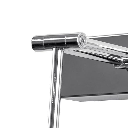 GloboStar® MARA 60447 Μοντέρνο Φωτιστικό Τοίχου - Απλίκα Καθρέπτη Μπάνιου - Πίνακα LED 12W 1400lm 120° AC 220-240V IP44 Μ60 x Π15 x Υ13cm - Φυσικό Λευκό 4500K - Χρώμιο Νίκελ - 3 Χρόνια Εγγύηση