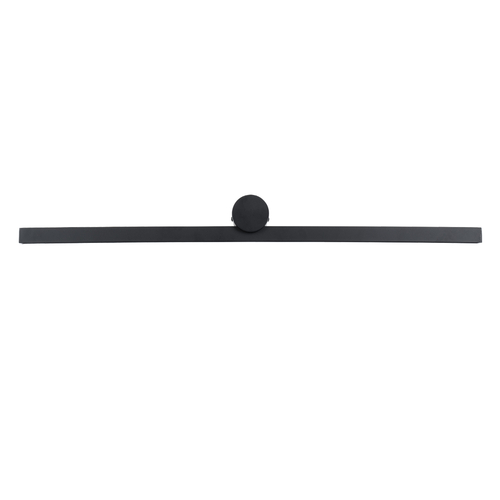 GloboStar® ROSA 60450 Μοντέρνο Φωτιστικό Τοίχου - Απλίκα Καθρέπτη Μπάνιου - Πίνακα LED 12W 1400lm 120° AC 220-240V IP44 Μ60 x Π15 x Υ7cm - Φυσικό Λευκό 4500K - Μαύρο - 3 Χρόνια Εγγύηση