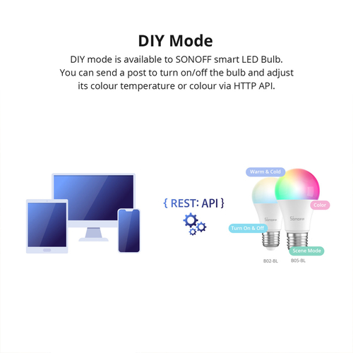 GloboStar® 80071 SONOFF B02-BL-A60 - LED BULB E27 A60 806lm 9W WiFi+Bluetooth CW (Cool White + Warm white) Dimming Smart Bulb 2700K-6500K