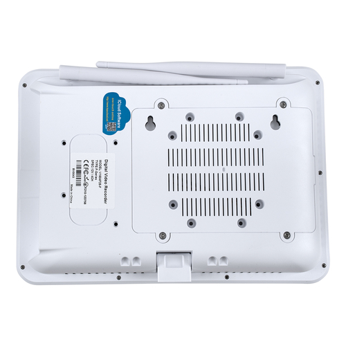 GloboStar® 86042 Ασύρματο Καταγραφικό με Οθόνη - 8 x Camera 2MP 1080P WiFi  360° Μοιρών - Αδιάβροχο IP66 - Νυχτερινή Όραση με LED IR - Διπλή Κατέυθυνση Ομιλίας - Ανιχνευτή Κίνησης - Νυχτερινή Λήψη - Λευκό