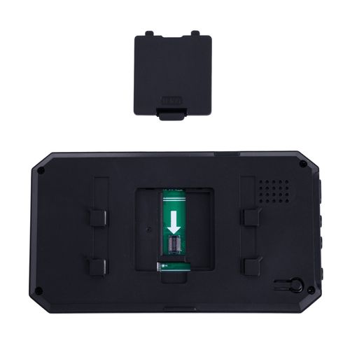 GloboStar® 86063 Επαναφορτιζόμενη Ψηφιακή Έξυπνη Camera Εξώπορτας 90° Μοιρών με Έγχρωμη Οθόνη 4.1 Inches - USB - Νυχτερινή Όραση με LED IR - Κουδούνι - Μαύρο