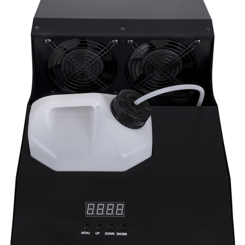 GloboStar® 51173 GRIFFIN Επαγγελματική Επιδαπέδια Μηχανή Haze Machine - Εφέ Ομίχλης-Νέφωσης 3000W AC 220V-240V DMX512 Display on Body & Ασύρματο Χειριστήριο - Μαύρο - L66 x W28.5 x H36cm