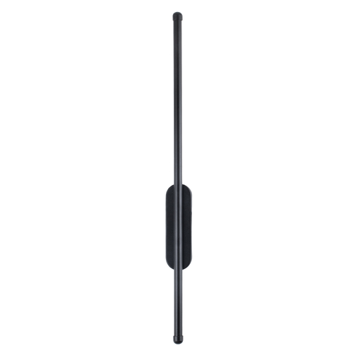 GloboStar® HARLEM 61331 Φωτιστικό Τοίχου - Απλίκα Design LED CCT 9W 1080lm 120° AC 220-240V - Εναλλαγή Φωτισμού μέσω Διακόπτη On/Off All In One Ψυχρό 6000k+Φυσικό 4500k+Θερμό 2700k Μ5 x Π4 x Υ60cm - Μαύρο - 3 Years Warranty