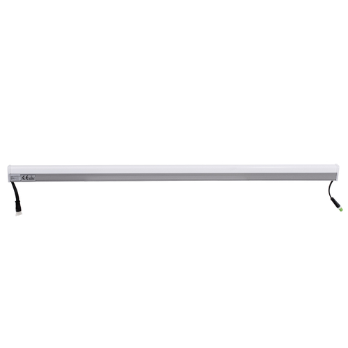 GloboStar® DIGI-BAR 90214 Ψηφιακή Μπάρα Φωτισμού Wall Washer Digital Pixel Facade Tuber Bar LED 12W 720lm 180° DC 24V Αδιάβροχο IP65 L100 x W3 x H4.5cm RGB DMX512 - Ασημί με Οπάλ Λευκό Κάλυμμα - 3 Years Warranty