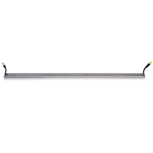 GloboStar® DIGI-BAR 90214 Ψηφιακή Μπάρα Φωτισμού Wall Washer Digital Pixel Facade Tuber Bar LED 12W 720lm 180° DC 24V Αδιάβροχο IP65 L100 x W3 x H4.5cm RGB DMX512 - Ασημί με Οπάλ Λευκό Κάλυμμα - 3 Years Warranty