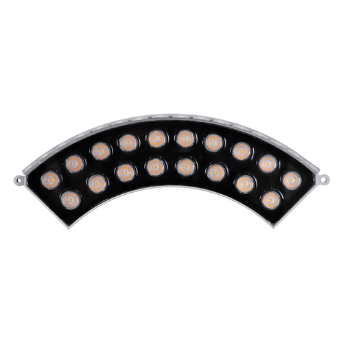 GLOBOSTAR® TREELIGHT-JINA 90697 Κυρτή Μπάρα Φωτισμού Wall Washer για Φυτά - Δέντρα LED 18W 1530lm 10° DC 24V Αδιάβροχο IP65 Πορτοκαλί 2200K Dimmable - Γκρι Ανθρακί - Μ29 x Π11 x Υ10.5cm - 3 Χρόνια Εγγύηση