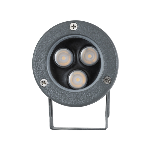 GLOBOSTAR® TREELIGHT-TZINA 90351 Σποτ Φωτισμού για Φυτά - Δέντρα με Βάση Κήπου / Καρφωτό LED 3W 330lm 10° DC 24V Αδιάβροχο IP65 Θερμό Λευκό 2700K Dimmable - Γκρι Ανθρακί - Μ10.5 x Π7.5 x Υ7.5cm - 3 Χρόνια Εγγύηση