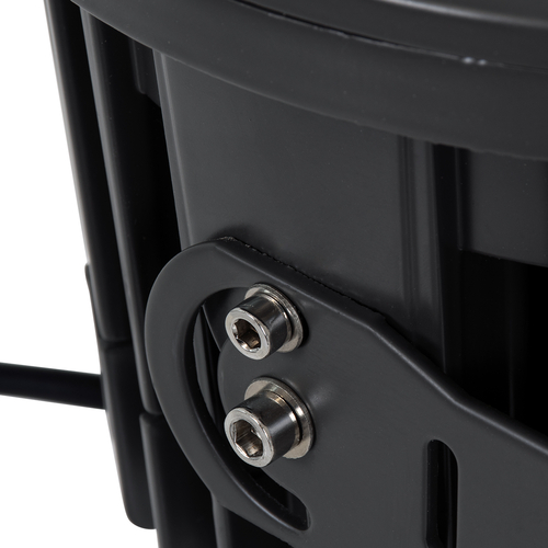 GloboStar® FLOOD-NEVA 90398 Προβολέας Wall Washer για Φωτισμό Κτιρίων LED 54W 4860lm 30° DC 24V Αδιάβροχο IP65 Μ24.5 x Π24.5 x Υ14.7cm Θερμό Λευκό 3000K - Γκρι Ανθρακί - 3 Χρόνια Εγγύηση