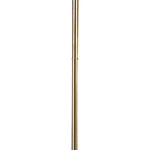 GloboStar® HUDSON 00500 Μοντέρνο Επιδαπέδιο Φωτιστικό Μονόφωτο 1 x E27 IP20 Χρυσό Αλουμίνιο με Λευκό Πλαστικό - Μ20 x Π20 x Υ177cm