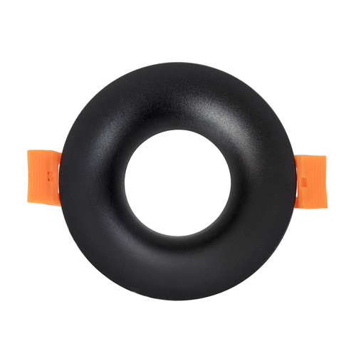 GloboStar® OMICRON 60631 Χωνευτό Στρόγγυλο Σποτ Οροφής για Λάμπα MR16/GU10 - IP20 - Χυτό Αλουμίνιο - Φ8.5 x Υ3cm - Μαύρο - 5 Years Warranty