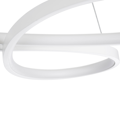 GloboStar® BUTTERFLY 61392 Κρεμαστό Φωτιστικό Οροφής Design LED CCT 75W 8400lm 300° AC 220-240V - Εναλλαγή Φωτισμού μέσω Τηλεχειριστηρίου All In One Ψυχρό 6000k+Φυσικό 4500k+Θερμό 2700k Dimmable Μ71 x Π52 x Υ4cm - Λευκό - 3 Years Warranty