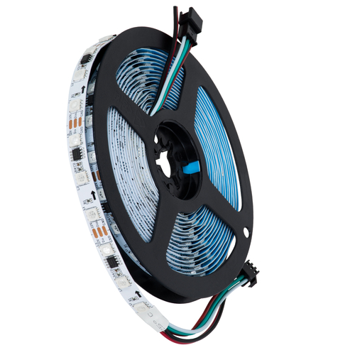 GLOBOSTAR® DIGIPRO 90589 Ψηφιακή Pixel Addressable Ταινία LED 14.4W/m 1152lm/m 120° DC 12V IP20 60 x SMD 5050 Chip/m 20 x Pixel/m Πολύχρωμο RGB Dimmable SPI/TTL Protocol IC WS2811/UCS16703 - Μ500 x Π1 x Υ0.2cm - Ρολό 5 Μέτρων - 5 Χρόνια Εγγύηση