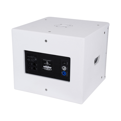 GloboStar® FDB ES112SA 98007 Facilities Speaker - Ενεργό Αυτοενισχυόμενο Ηχείο Subwoofer Εγκαταστάσεων Επιδαπέδιο με Ψηφιακό Ενισχυτή BA1.6 AC 220V/50-60Hz - 600W RMS (1400W Peak) - 1 x 12 Inches LF - IP20 - Λευκό - Μ44.5 x Π44.5 x Υ37.5cm
