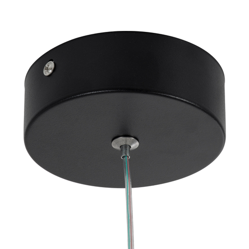 GloboStar® CEROBA 61308 Κρεμαστό Φωτιστικό Οροφής Linear Design LED CCT 12W 1320lm 360° AC 220-240V - Εναλλαγή Φωτισμού μέσω Διακόπτη On/Off All In One Ψυχρό 6000k+Φυσικό 4500k+Θερμό 2700k Μ22 x Π2 x Υ22cm - Μαύρο - 3 Years Warranty