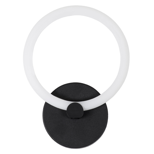 GloboStar® MATILDA 61339 Φωτιστικό Τοίχου - Απλίκα Design LED CCT 8W 960lm 360° AC 220-240V - Εναλλαγή Φωτισμού μέσω Διακόπτη On/Off All In One Ψυχρό 6000k+Φυσικό 4500k+Θερμό 2700k Μ20 x Π5 x Υ25.5cm - Μαύρο - 3 Years Warranty