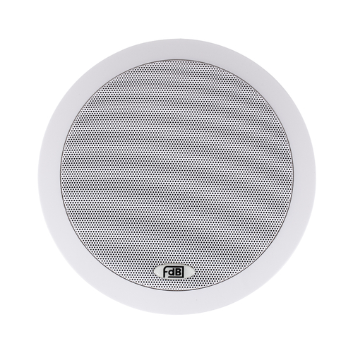 GloboStar® FDB C600T 98012 Facilities Speaker - Παθητικό Ηχείο Εγκαταστάσεων Χωνευτό Οροφής με Μετασχηματιστή 100V & 8Ω - 40W RMS (80W Peak) - 1 x 6 Inches LF & 1 x 1 Inches HF -  IP20 - Λευκό - Φ24 x Υ15.3cm