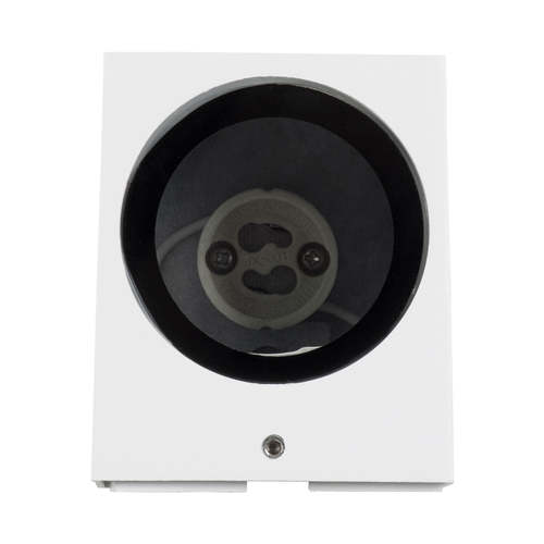 GloboStar® BURANO 60611 Φωτιστικό Τοίχου - Απλίκα Αρχιτεκτονικού Φωτισμού Εξωτερικού Χώρου Up or Down Αλουμινίου με Ντουί 1 x GU10 AC 220-240V Αδιάβροχο IP65 Μ8 x Π8 x Υ6.8cm - Λευκό -  5 Years Warranty