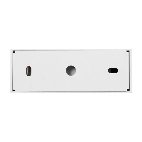 GloboStar® LUMINAR SUPERIOR 60327 Επιφανειακό LED Spot Downlight TrimLess 12W 1620lm 36° AC 220-240V IP20 Μ11.8 x Π4.2 x Υ6.6cm - Λευκό με Κάτοπτρο Χρωμίου - Θερμό Λευκό 2700K - Bridgelux High Lumen Chip Gen2 - TÜV Certified Driver - 5 Years Warranty