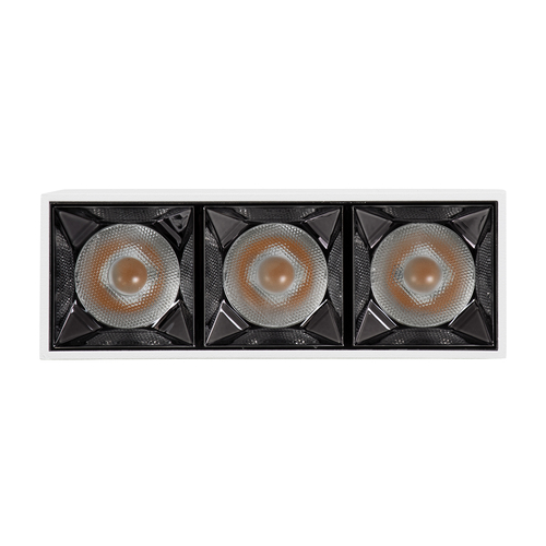 GloboStar® LUMINAR SUPERIOR 60327 Επιφανειακό LED Spot Downlight TrimLess 12W 1620lm 36° AC 220-240V IP20 Μ11.8 x Π4.2 x Υ6.6cm - Λευκό με Κάτοπτρο Χρωμίου - Θερμό Λευκό 2700K - Bridgelux High Lumen Chip Gen2 - TÜV Certified Driver - 5 Years Warranty