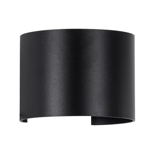 GloboStar® AXIS-R 60637 Φωτιστικό Τοίχου - Απλίκα Αρχιτεκτονικού Φωτισμού Εσωτερικού/Εξωτερικού Χώρου Up & Down LED 10W 1150lm 10 έως 60° AC 220-240V Αδιάβροχο IP65 Μ10 x Π10 x Υ10cm - Θερμό Λευκό 2700K - Μαύρο - Bridgelux Chip - 3 Years Warranty