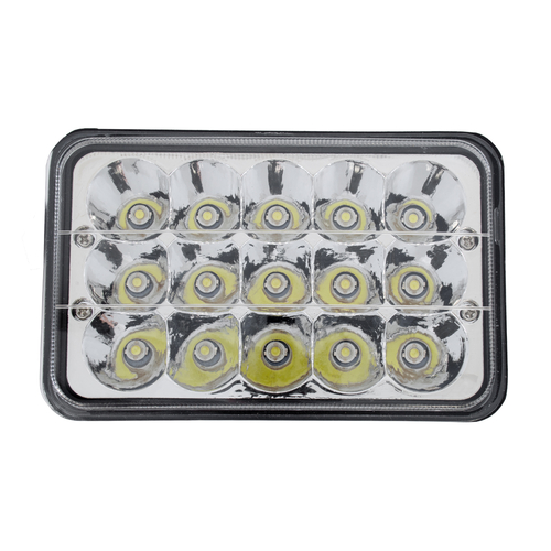 GloboStar® 85420 Vehicle & Forklift Work Lights - Φώτα Εργασίας για Οχήματα Περονοφόρα - Κλάρκ H4 H/L LED 45W DC 9-80V Αδιάβροχο IP67 Ψυχρό Λευκό 6000K Μ20.5 x Π13.5 x Υ6.5cm