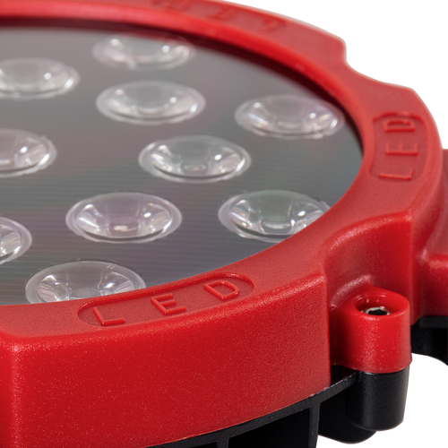 GloboStar® 85422 Vehicle & Forklift Work Lights - Φώτα Εργασίας για Οχήματα Περονοφόρα - Κλάρκ LED 45W DC 9-80V Αδιάβροχο IP67 Μαύρο Κόκκινο Μ20 x Π18 x Υ5cm