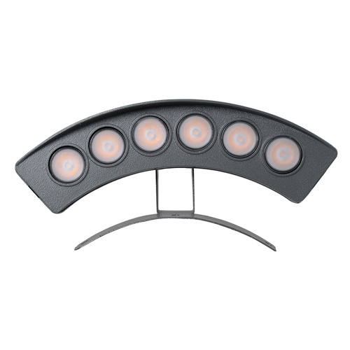 GLOBOSTAR® TREELIGHT-PLANTE 90455 Κυρτή Μπάρα Φωτισμού Wall Washer για Φυτά - Δέντρα LED 6W 630lm 15° DC 24V Αδιάβροχο IP65 Πορτοκαλί 2200K Dimmable - Γκρι Ανθρακί - Μ17.5 x Π4.5 x Υ8cm - 3 Χρόνια Εγγύηση