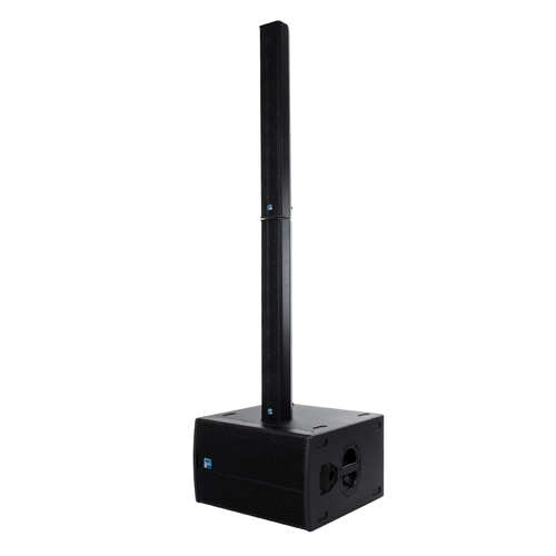 GloboStar® FDB K803 98024 PA Speaker - Παθητικό Ηχείο Column Κολωνάτο Επιτοίχιο & Επιδαπέδιο 8Ω - 200W RMS (800W Peak) - 8 x 3 Inches Mid & HF - IP20 - Μαύρο - Μ10 x Π11 x Υ75cm - Ζεύγος