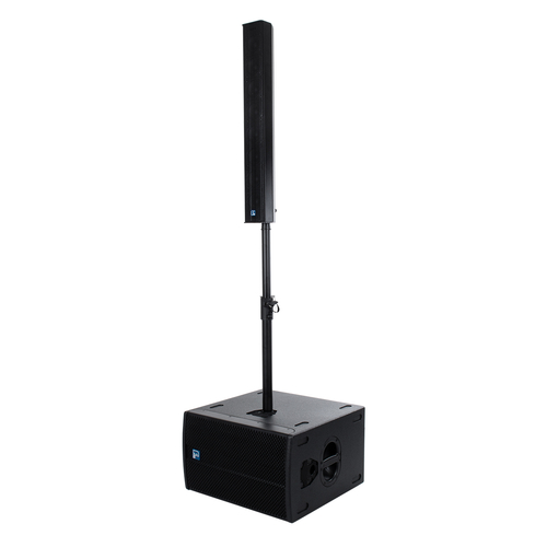 GloboStar® FDB K803+K112BAS 98024-98025-SET PA Column System - Ενεργό Αυτοενισχυόμενο Σετ Ηχείων & Subwoofer Column Κολωνάτο με Ψηφιακό Ενισχυτή FA2.36 AC 220V/50-60Hz - 600W RMS/8Ω + 400W RMS/8Ω (4000W Peak) - IP20 - Μαύρο - Σετ 4 Τεμαχίων