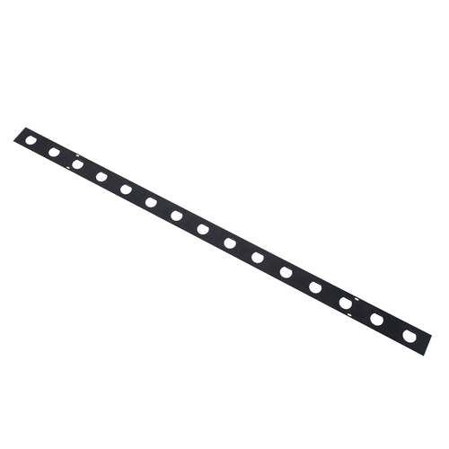 GloboStar® 90237 Μεταλλικο Καλυμμα 1 Μέτρου 15 Τεμαχίων για Ψηφιακή Αλυσίδα Γιρλάντα 20 Σποτ LED με Κωδικό 90140 Μαύρο Μ100 x Π4.7 x Υ1cm