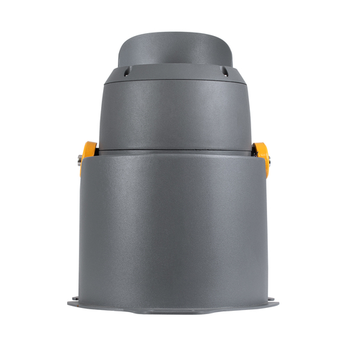 GloboStar® FLOOD-SIMA 90493 Κινούμενος Προβολέας - Σποτ Φωτισμού Wall Washer με Αντιθαμβωτική Γρίλια για Φωτισμό Κτιρίων LED 24W 2160lm 30° DC 24V Αδιάβροχο IP67 Μ14.5 x Π24.2 x Υ22.5cm Θερμό Λευκό 2700K - Γκρι Ανθρακί - 3 Years Warranty