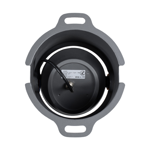 GloboStar® FLOOD-SIMA 90493 Κινούμενος Προβολέας - Σποτ Φωτισμού Wall Washer με Αντιθαμβωτική Γρίλια για Φωτισμό Κτιρίων LED 24W 2160lm 30° DC 24V Αδιάβροχο IP67 Μ14.5 x Π24.2 x Υ22.5cm Θερμό Λευκό 2700K - Γκρι Ανθρακί - 3 Years Warranty