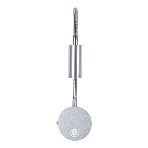 GloboStar® GOOSE 60879 Μοντέρνο Φωτιστικό Τοίχου - Απλίκα Ξενοδοχείου Bed Side LED 3W 300lm 36° AC 220-240V - Reading Light - Μ6.5 x Π15 x Υ24.5cm - Φυσικό Λευκό 4500K - Ασημί Νίκελ - 3 Xρόνια Εγγύηση
