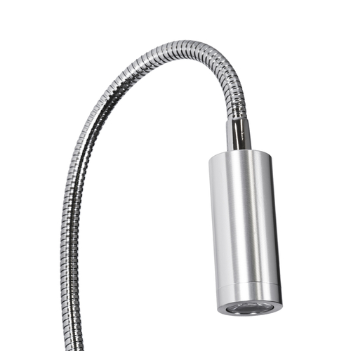 GloboStar® GOOSE 60884 Μοντέρνο Φωτιστικό Τοίχου - Απλίκα Ξενοδοχείου Bed Side LED 6W 600lm 36° & 360° AC 220-240V - Reading Light & 360° Κρυφός Φωτισμός - Φορτιστής USB 3A - Μ15.5 x Π15 x Υ30.5cm - Φυσικό Λευκό 4500K - Ασημί Νίκελ - 3 Xρόνια Εγγύηση