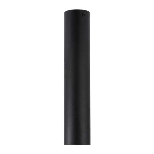 GloboStar® DUCT 61618 Επιφανειακό Στρόγγυλο Φωτιστικό Σποτ Αλουμινίου με Ντουί GU10 VDE Certified AC 220-240V IP44 Φ6 x Υ30cm - Μαύρο - 5 Years Warranty