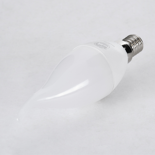 GloboStar® 60006 Λάμπα LED E14 C37T Κεράκι 6W 600lm 260° AC 220-240V IP20 Φ3.7 x Υ12.5cm Ψυχρό Λευκό 6000K - 3 Years Warranty
