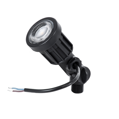 GloboStar® GARDENINI 61543 Καρφωτό Φωτιστικό Σποτ Κήπου LED 5W 650lm 38° DC 24V IP68 Υψηλής Αντοχής ABS IK06 Φ5.5 x Υ13.5cm - Θερμό Λευκό 2700K Dimmable - Μαύρο - Bridgelux Chip - 3 Years Warranty