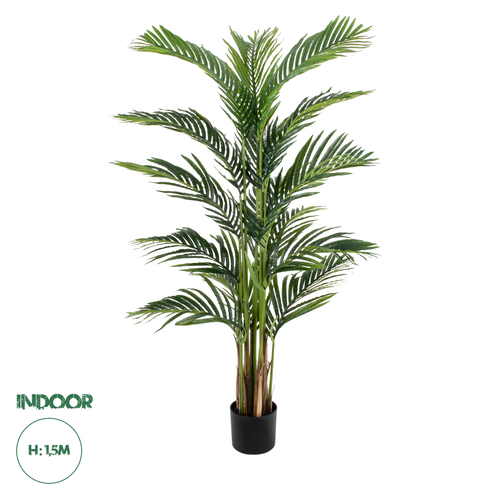 GloboStar® Artificial Garden ARECA PALM TREE 20419 - Τεχνητό Διακοσμητικό Φυτό Φοινικόδεντρο Αρέκα Υ150cm