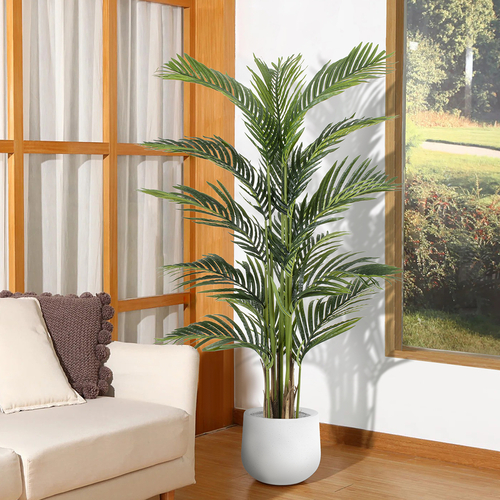 GloboStar® Artificial Garden ARECA PALM TREE 20419 - Τεχνητό Διακοσμητικό Φυτό Φοινικόδεντρο Αρέκα Υ150cm