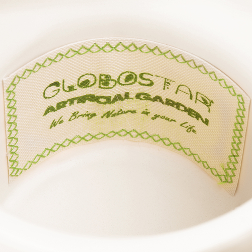 GloboStar® Artificial Garden MALLORCA 20449 Πήλινο Κεραμικό Κασπώ Γλάστρα - Flower Pot Μπεζ Φ14cm x Υ14cm