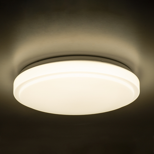GloboStar® SENSORANO 60995 Πλαφονιέρα Οροφής LED 30W 3000lm 120° AC 220-240V με Ενσωματωμένο Σύστημα Ρυθμιζόμενου Microwave Αισθητήρα Κίνησης - Αδιάβροχη IP54 Φ38 x Υ5.3cm Φυσικό Λευκό 4500K - Λευκό - Bridgelux Chips - 3 Years Warranty
