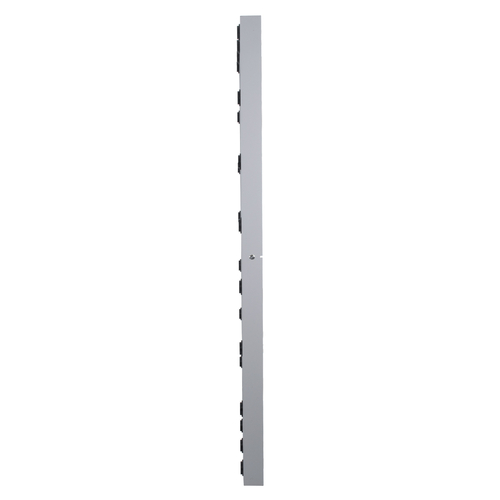 GloboStar® MAKEUP MIRROR-160x80-3 Μοντέρνος Καθρέπτης Μακιγιάζ με Πλαίσιο Φυσικού Ξύλου με Διακόπτη On/Off 20 x E27 AC220-240V - Μ80 x Π7 x Υ160cm - Γκρι Τσιμέντου