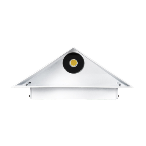 GloboStar® STEALTH 60521 Φωτιστικό Τοίχου - Απλίκα Αρχιτεκτονικού Φωτισμού Εσωτερικού/Εξωτερικού Χώρου Up or Down LED 10W 1100lm 60° AC220-240V Αδιάβροχο IP65 - Σώμα Αλουμινίου & Tempered Glass - Μ17 x Π17 x Υ7.5cm - Φυσικό Λευκό 4500K - Λευκό - Bridgelux Chip - 5 Years Warranty