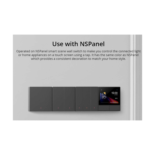 GloboStar® 80088 SONOFF M5-2C-80 SwitchMan Mechanical Smart Switch WiFi & Bluetooth AC 100-240V Max 10A 2200W (5A/Way) 2 Way