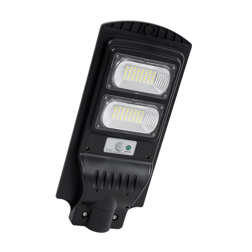 GloboStar® STREETA 85342 Professional LED Solar Street Light Αυτόνομο Ηλιακό Φωτιστικό Δρόμου 60W 600lm 96 x LED SMD 5730 με Ενσωματωμένο Φωτοβολταϊκό Panel 6V 9W & Επαναφορτιζόμενη Μπαταρία Li-ion 3.2V 9000mAh με Αισθητήρα Ημέρας-Νύχτας & PIR Αισθητήρα Κίνησης - Αδιάβροχο IP65 - Ψυχρό Λευκό 6000K - Μ22 x Π6 x Υ50cm - 2 Years Warranty
