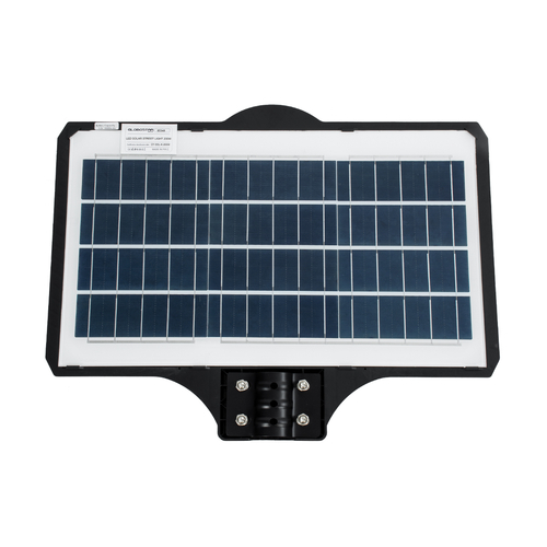 GloboStar® STREETO 85348 Professional LED Solar Street Light Αυτόνομο Ηλιακό Φωτιστικό Δρόμου 200W 1500lm 450 x LED SMD 5730 με Ενσωματωμένο Φωτοβολταϊκό Panel 6V 18W & Επαναφορτιζόμενη Μπαταρία Li-ion 3.2V 15000mAh με Αισθητήρα Ημέρας-Νύχτας & PIR Αισθητήρα Κίνησης - Αδιάβροχο IP65 - Ψυχρό Λευκό 6000K - Μ42 x Π6 x Υ54cm - 2 Years Warranty