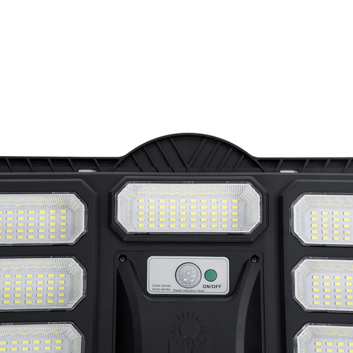 GloboStar® STREETO 85348 Professional LED Solar Street Light Αυτόνομο Ηλιακό Φωτιστικό Δρόμου 200W 1500lm 450 x LED SMD 5730 με Ενσωματωμένο Φωτοβολταϊκό Panel 6V 18W & Επαναφορτιζόμενη Μπαταρία Li-ion 3.2V 15000mAh με Αισθητήρα Ημέρας-Νύχτας & PIR Αισθητήρα Κίνησης - Αδιάβροχο IP65 - Ψυχρό Λευκό 6000K - Μ42 x Π6 x Υ54cm - 2 Years Warranty