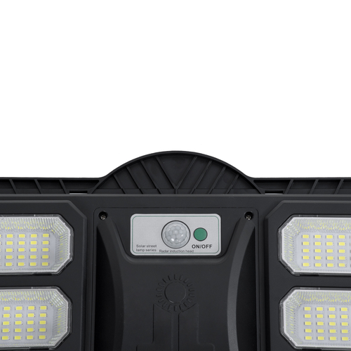 GloboStar® STREETO 85349 Professional LED Solar Street Light Αυτόνομο Ηλιακό Φωτιστικό Δρόμου 300W 2000lm 600 x LED SMD 5730 με Ενσωματωμένο Φωτοβολταϊκό Panel 6V 20W & Επαναφορτιζόμενη Μπαταρία Li-ion 3.2V 20000mAh με Αισθητήρα Ημέρας-Νύχτας & PIR Αισθητήρα Κίνησης - Αδιάβροχο IP65 - Ψυχρό Λευκό 6000K - Μ82 x Π6 x Υ35cm - 2 Years Warranty