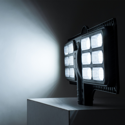 GloboStar® STREETO 85349 Professional LED Solar Street Light Αυτόνομο Ηλιακό Φωτιστικό Δρόμου 300W 2000lm 600 x LED SMD 5730 με Ενσωματωμένο Φωτοβολταϊκό Panel 6V 20W & Επαναφορτιζόμενη Μπαταρία Li-ion 3.2V 20000mAh με Αισθητήρα Ημέρας-Νύχτας & PIR Αισθητήρα Κίνησης - Αδιάβροχο IP65 - Ψυχρό Λευκό 6000K - Μ82 x Π6 x Υ35cm - 2 Years Warranty